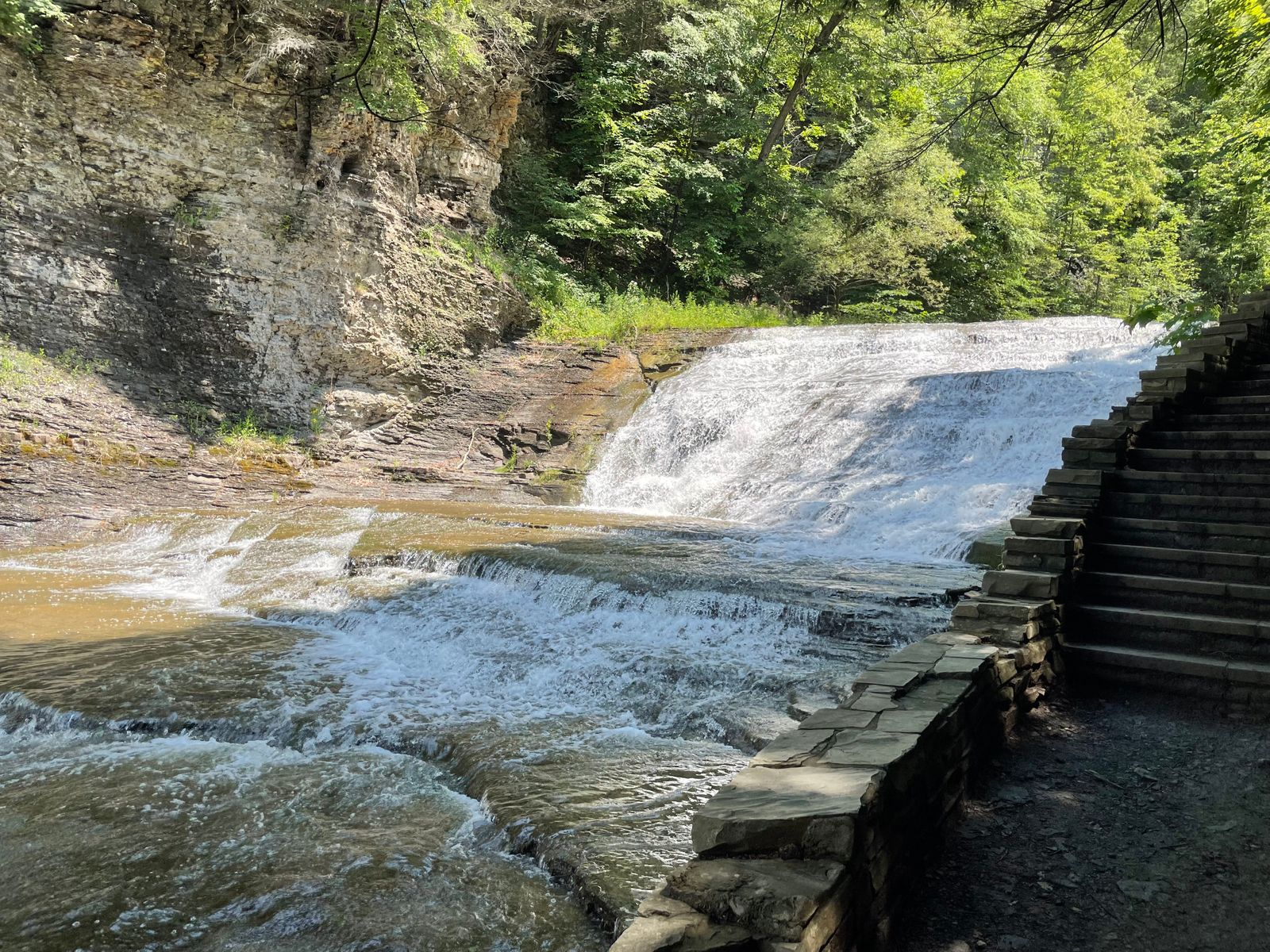 Trail Review Trail and Rim Trail Loop at Buttermilk Falls State Park